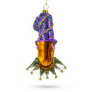 Mardi Gras Mask Blown Glass Christmas Ornament