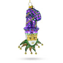 Mardi Gras Mask Blown Glass Christmas Ornament