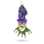 Mardi Gras Mask Blown Glass Christmas Ornament