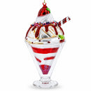 Dessert Cake Glass Christmas Ornament