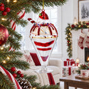 Dessert Cake Glass Christmas Ornament