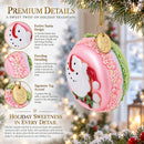 Macarons Mini Glass Christmas Ornament