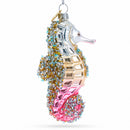 Seahorse Glass Christmas Ornament