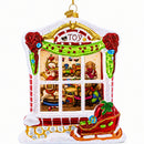 Winter Wonderland Toy House Glass Christmas Ornament