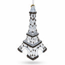 Iconic Eiffel Tower, Paris Glass Christmas Ornament