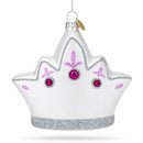 Princess Crown Glass Christmas Ornament
