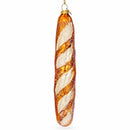 Baguette Bread Glass Christmas Ornament