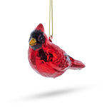 Red Cardinal Blown Glass Christmas Ornament