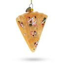 Cake Slice Glass Christmas Ornament
