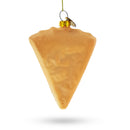 Cake Slice Glass Christmas Ornament