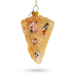 Cake Slice Glass Christmas Ornament