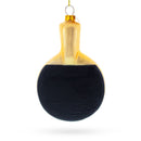 Sporty Ping-Pong Paddle Blown Glass Christmas Ornament