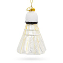 Playful Badminton Shuttlecock Birdie Blown Glass Christmas Ornament