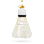 Playful Badminton Shuttlecock Birdie Blown Glass Christmas Ornament