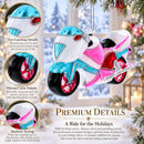 Motorcycle Glass Christmas Ornament