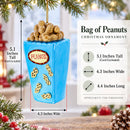 Bag of Peanuts Glass Christmas Ornament