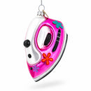 Pink Iron Glass Christmas Ornament