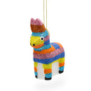 Donkey Pinata Blown Glass Christmas Ornament