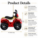 Adventurous ATV Off-road Glass Christmas Ornament