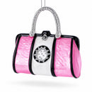Pink Handbag Glass Christmas Ornament