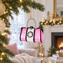 Pink Handbag Glass Christmas Ornament