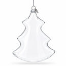 Christmas Tree Clear Glass Christmas Ornament