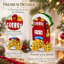 Jackpot Casino Slot Machine Glass Christmas Ornament