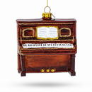 Vintage Upright Piano Glass Christmas Ornament