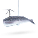 Whale Blown Glass Christmas Ornament