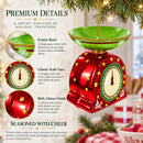 Kitchen Food Scale Glass Christmas Ornament