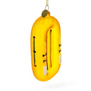 Sunny Yellow Rubber Boat Glass Christmas Ornament
