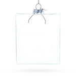 Flask Clear Glass Christmas Ornament