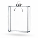 Flask Clear Glass Christmas Ornament