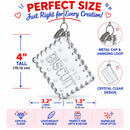 Biscuit Cookie Clear Glass Christmas Ornament