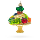 Sumptuous Fruit Platter Blown Glass Christmas Ornament