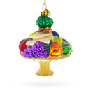 Sumptuous Fruit Platter Blown Glass Christmas Ornament
