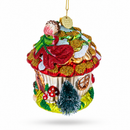 Fairy House Nestled in a Woodland Glade Glass Christmas Ornament