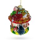 Fairy House Nestled in a Woodland Glade Glass Christmas Ornament