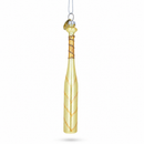 Classic Baseball Bat Glass Christmas Ornament