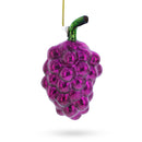 Luscious Purple Grapes Blown Glass Christmas Ornament