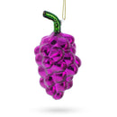Luscious Purple Grapes Blown Glass Christmas Ornament