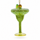 Refreshing Cocktail with Lime Glass Christmas Ornament