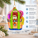 Beach Season Bag Glass Christmas Ornament