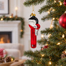 Adjustable Red Wrench Glass Christmas Ornament