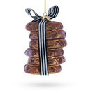Delectable Chocolate Chip Cookies Glass Christmas Ornament