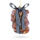 Delectable Chocolate Chip Cookies Glass Christmas Ornament