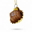 Chocolate Candy Glass Christmas Ornament