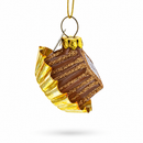 Chocolate Candy Glass Christmas Ornament