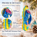 Beaded Flip Flops Glass Christmas Ornament