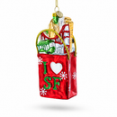 I Love San Francisco Glass Christmas Ornament